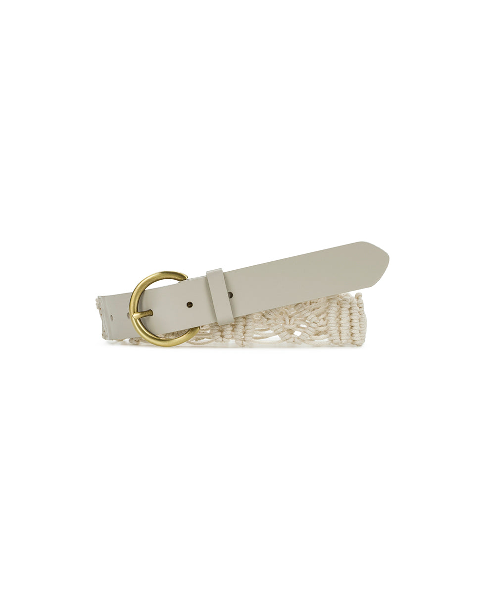 Female - Miramas Macrame Belt - Rope and Leather - by Patricia Nash - View 1 of 3