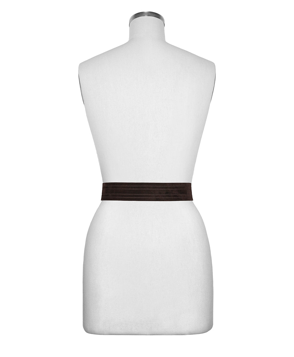 Female - Lars Belt | Burnished Suede | Chocolate - by Patricia Nash - View 4 of 4