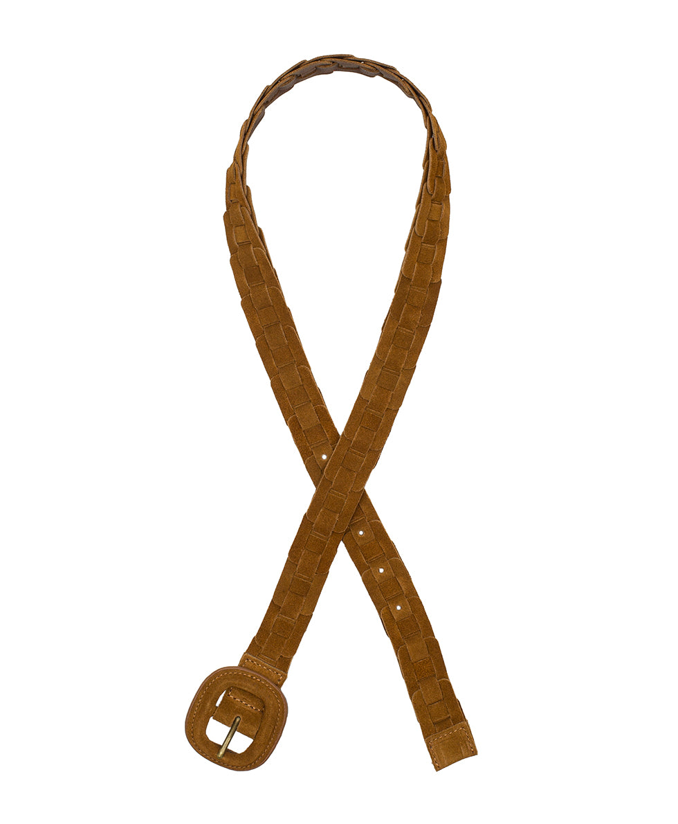 Female - Rikke Belt | Burnished Suede | Cognac - by Patricia Nash - View 2 of 4