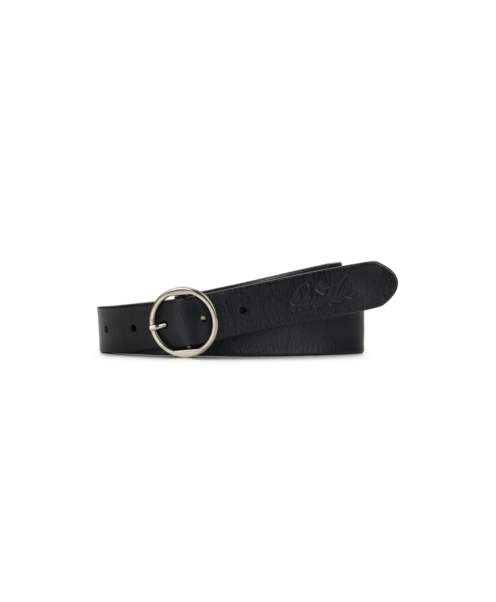 Female - Erland Belt | Burnished Leather | Black - by Patricia Nash - View 1 of 6