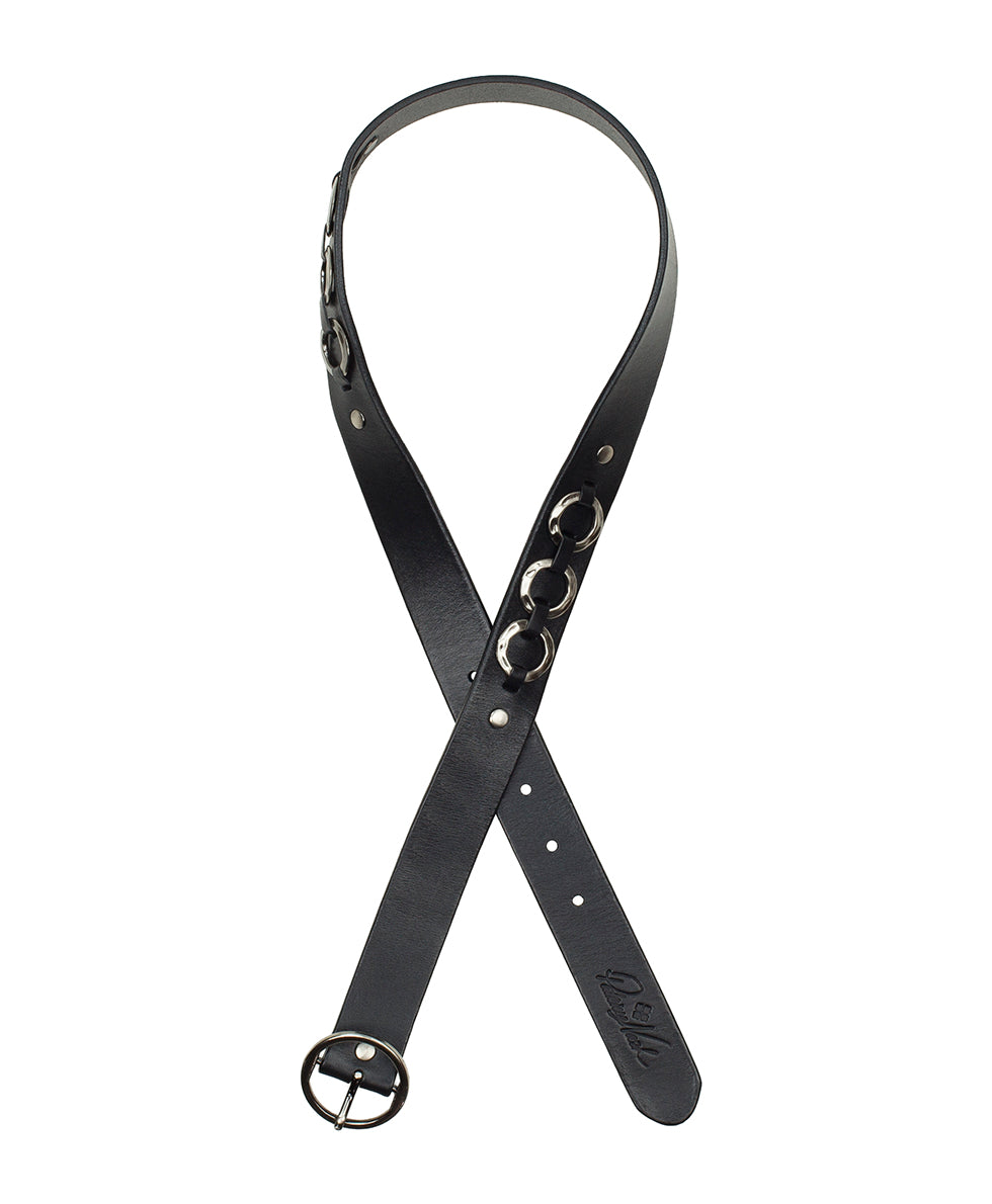 Female - Erland Belt | Burnished Leather | Black - by Patricia Nash - View 3 of 6