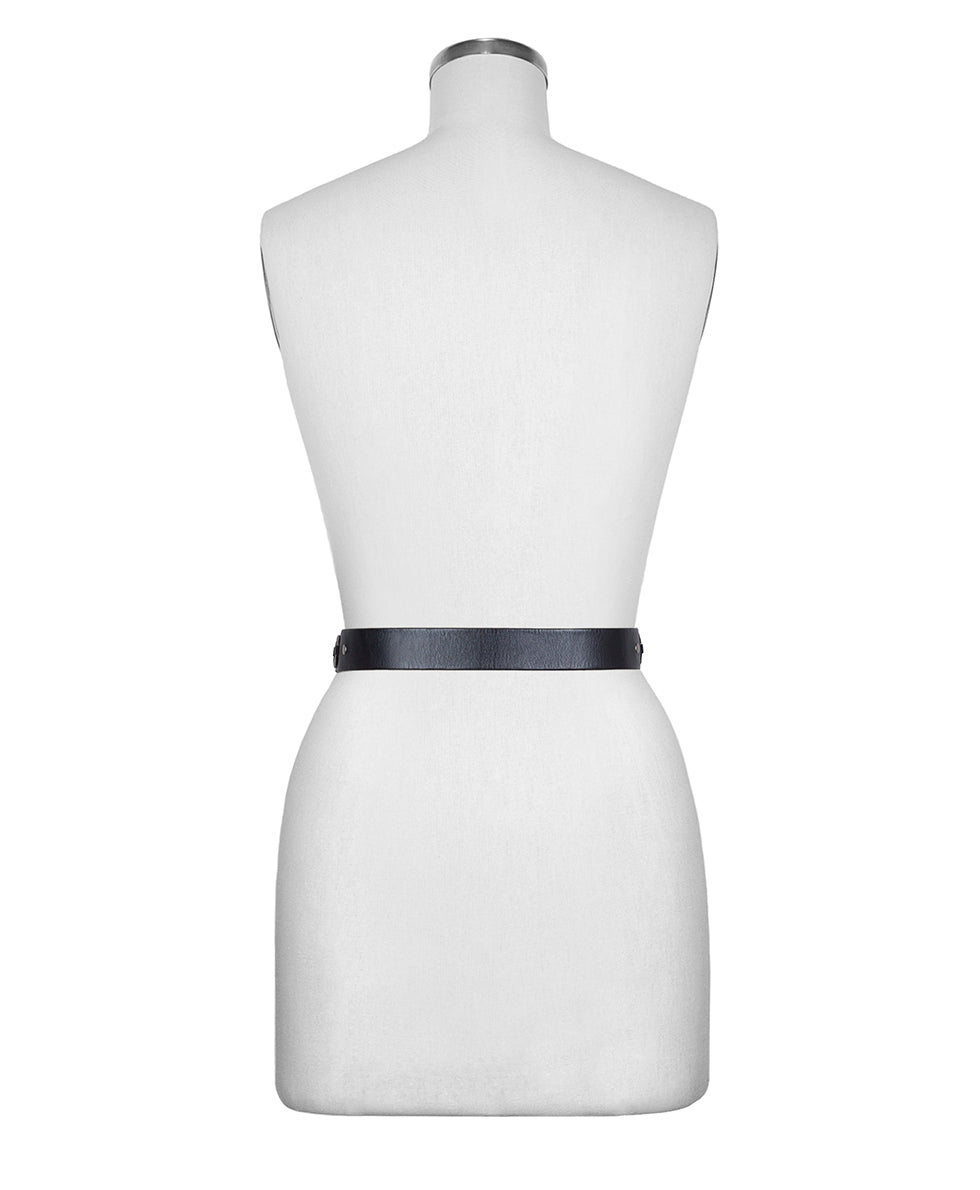 Female - Erland Belt | Burnished Leather | Black - by Patricia Nash - View 5 of 6
