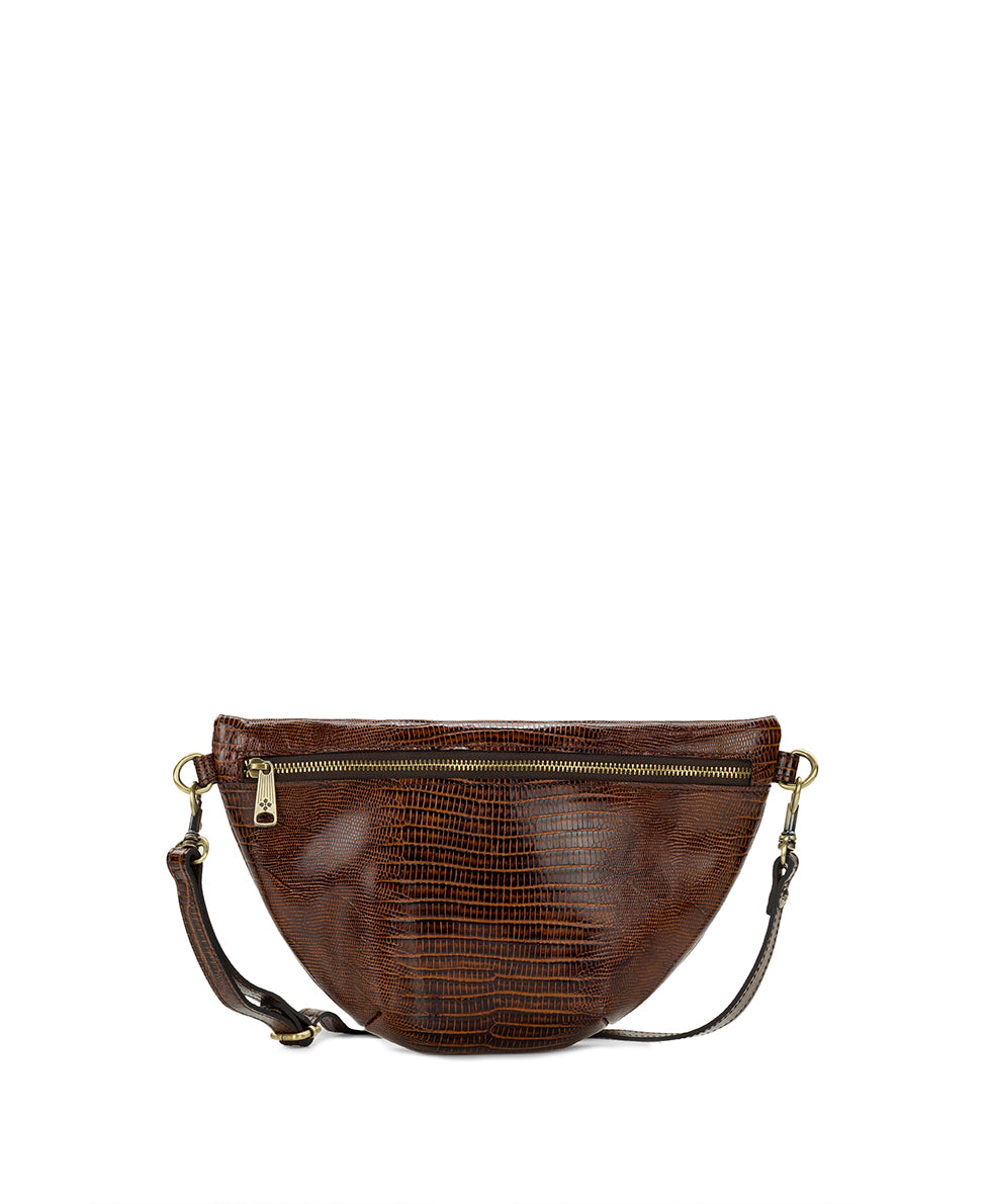 Female - Tinchi Belt Bag | Lizard | Cognac - cognac - by Patricia Nash - View 1 of 8