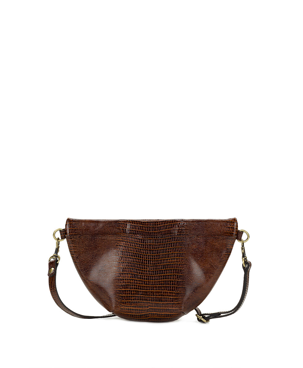 Female - Tinchi Belt Bag | Lizard | Cognac - cognac - by Patricia Nash - View 3 of 8