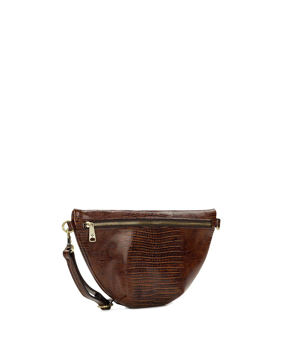 Female - Tinchi Belt Bag | Lizard | Cognac - cognac - by Patricia Nash - View 4 of 8