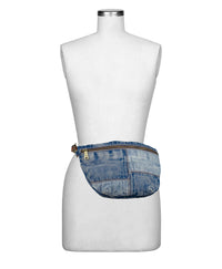 Tinchi Belt Bag - Washed Denim Patchwork