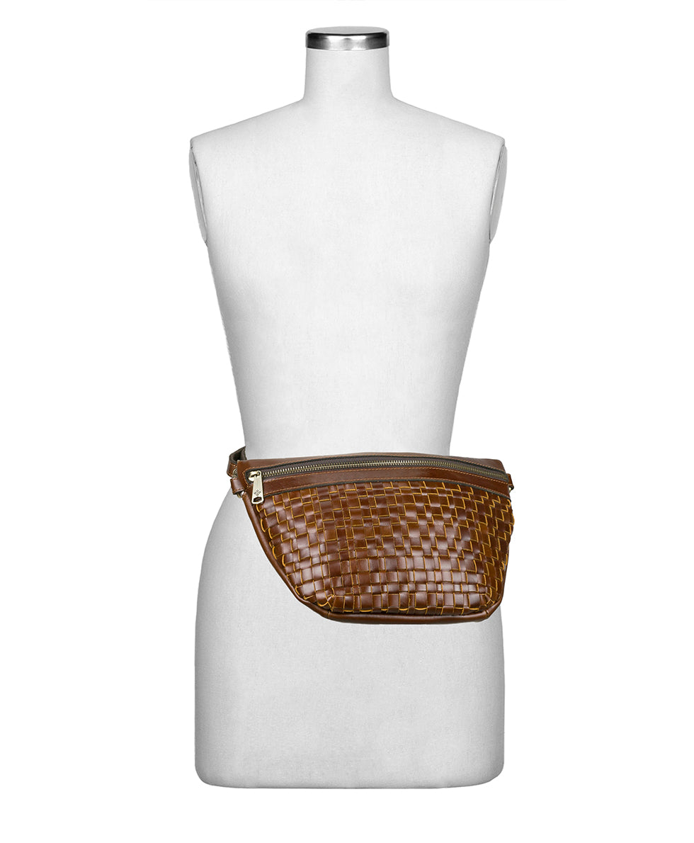 Female - Tinchi Belt Bag - Vintage Distressed Woven - fuchsia - by Patricia Nash - View 18 of 22