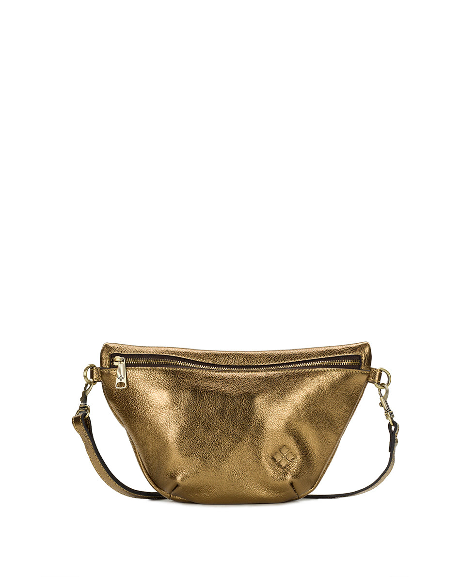 Female - Tinchi Belt Bag | Rugged Natural Grain | Antique Bronze - antique bronze - by Patricia Nash - View 1 of 4