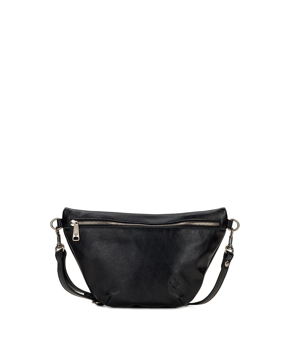 Female - Tinchi Belt Bag | Rugged Natural Grain | Black - black - by Patricia Nash - View 1 of 4
