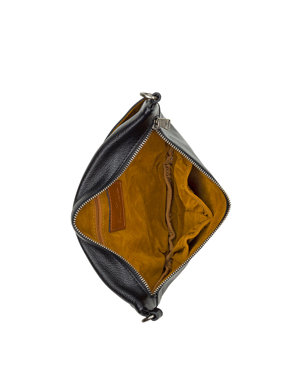 Female - Tinchi Belt Bag | Rugged Natural Grain | Black - black - by Patricia Nash - View 4 of 4