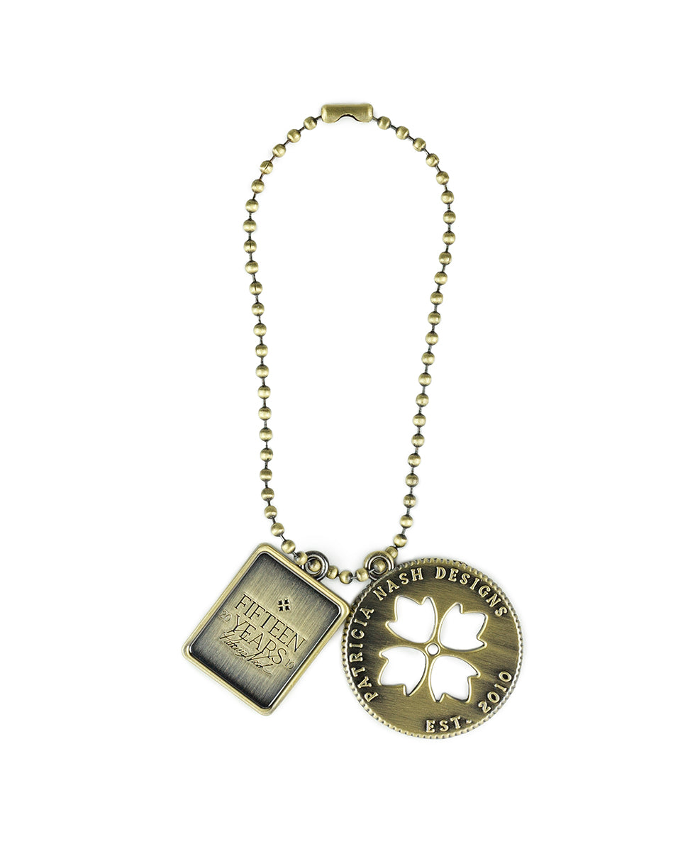 15th Anniversary Medallions - brushed brass - by Patricia Nash - View 1 of 1