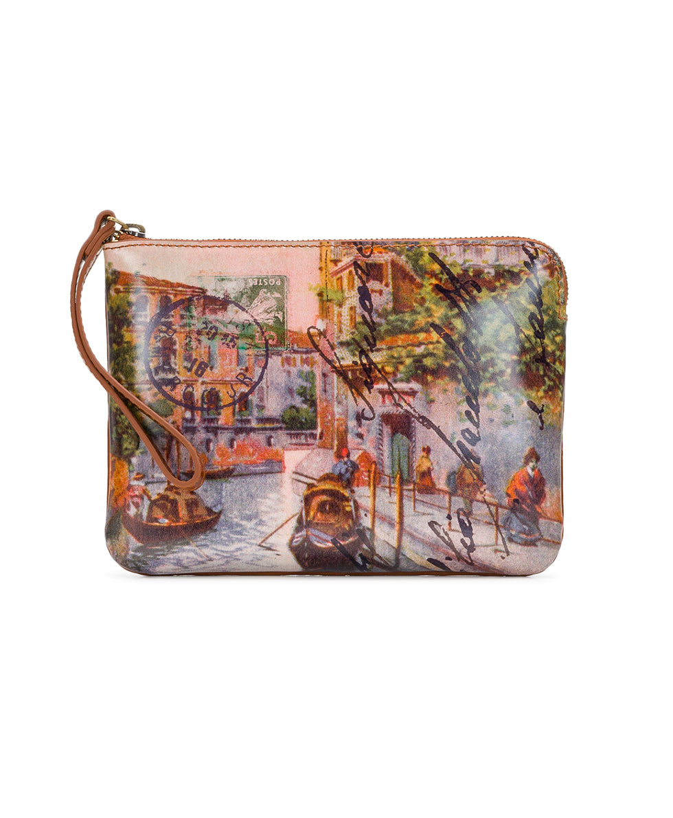 Corinna Wristlet - Discovery Collection — Venice Postcard - venice postcard tan - by Patricia Nash - View 1 of 3