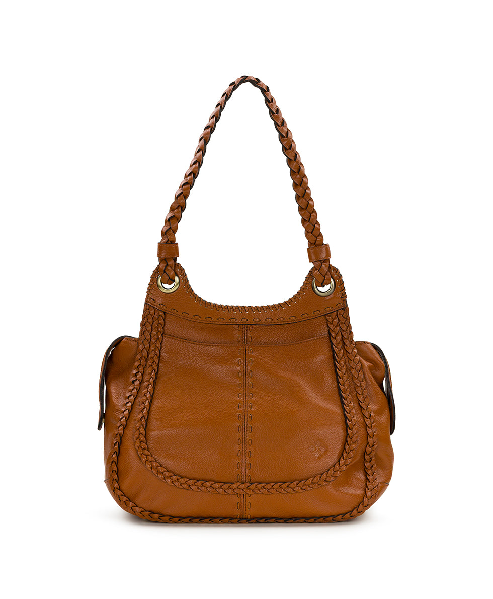 Female - Adria Satchel | Rugged Natural Grain | Cognac - cognac - by Patricia Nash - View 1 of 5