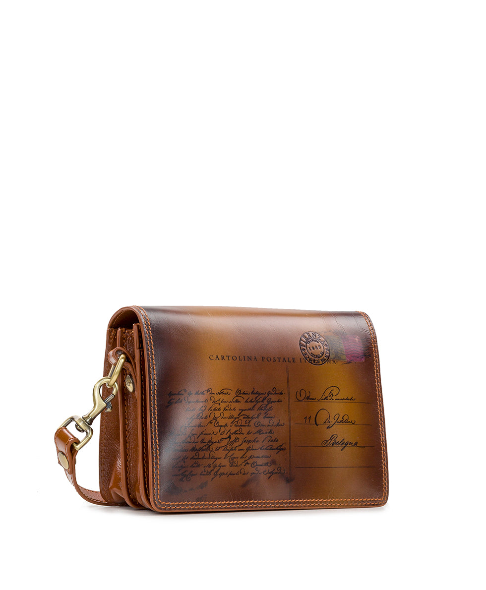 Atessa Crossbody - Discovery Collection — Vintage Postcard - dark brown - by Patricia Nash - View 3 of 4