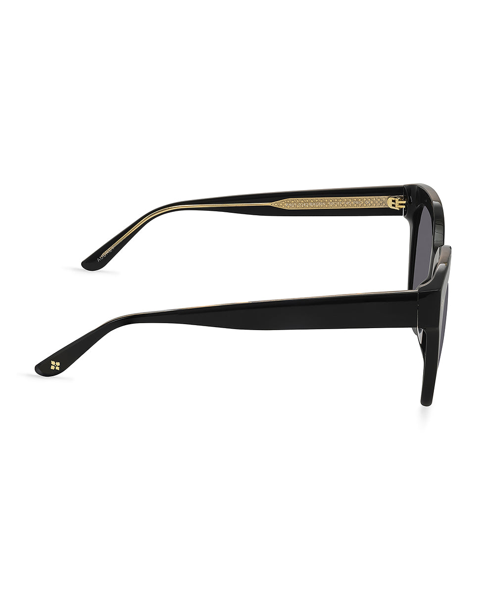 Audrey Sunglasses - Black Gloss - black - by Patricia Nash - View 3 of 10