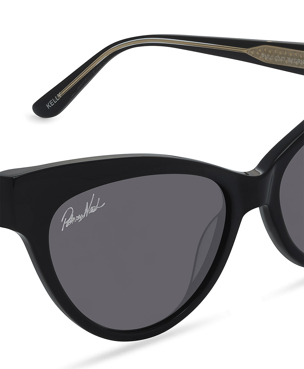 Kelly Cateye Sunglasses - Black - black - by Patricia Nash - View 4 of 8