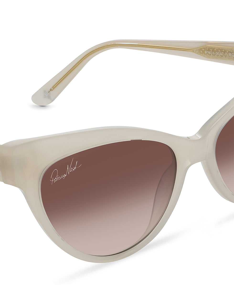 Kelly Cateye Sunglasses - Ivory - ivory - by Patricia Nash - View 4 of 8