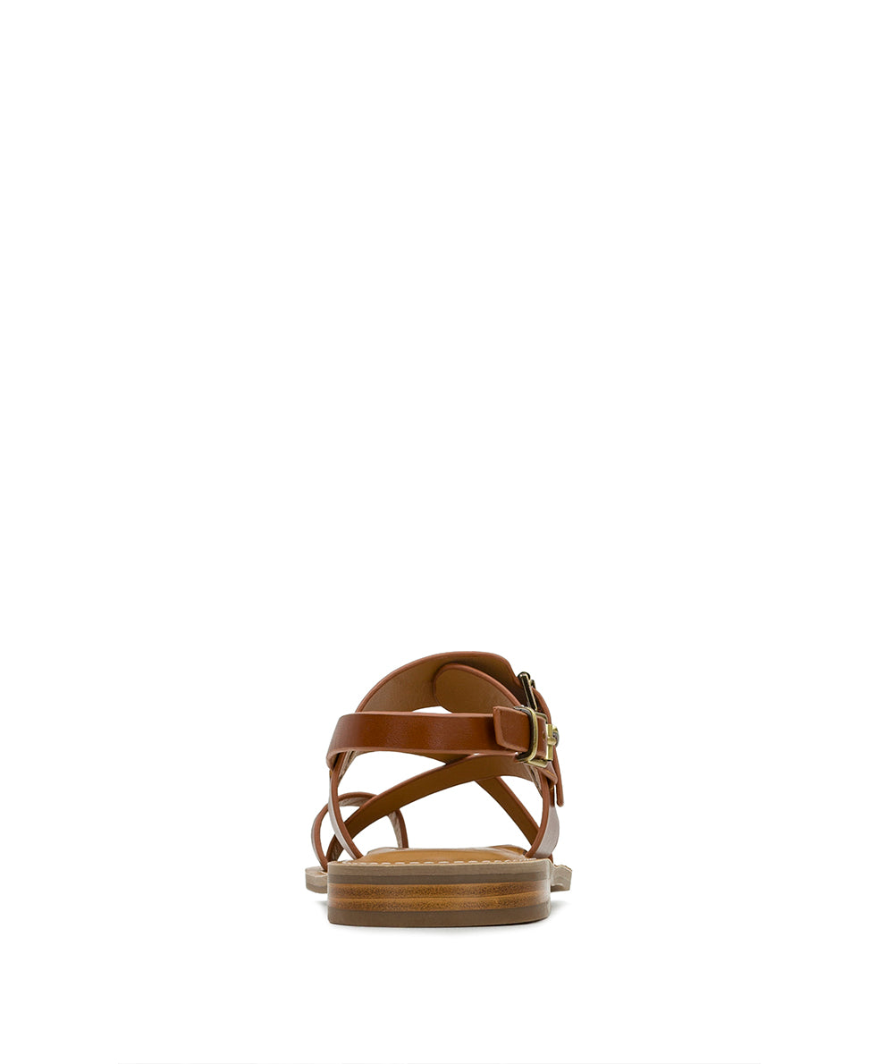 Fidella Sandals - Vegetable Tanned Leather — Tan - by Patricia Nash - View 4 of 6