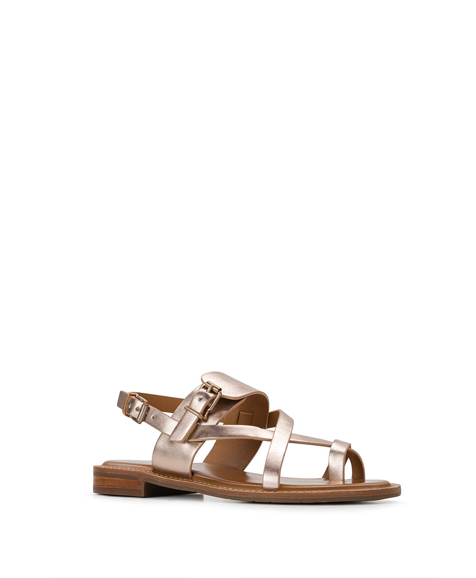 Female - Fidella Sandals - Metallic - Champagne - by Patricia Nash - View 1 of 6