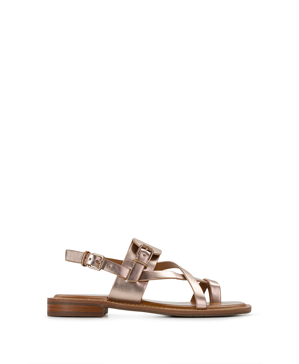 Female - Fidella Sandals - Metallic - Champagne - by Patricia Nash - View 2 of 6