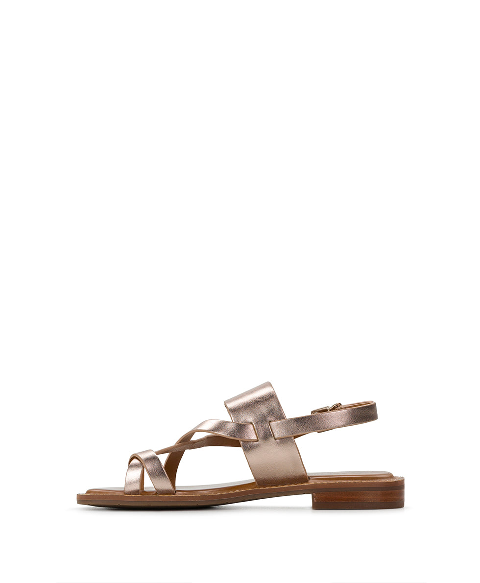 Female - Fidella Sandals - Metallic - Champagne - by Patricia Nash - View 3 of 6