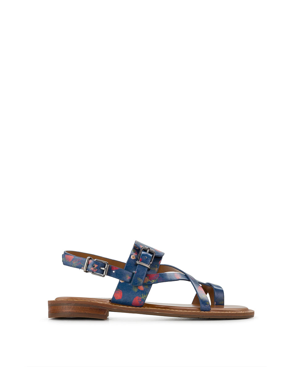 Female - Fidella Sandals - Denim Blue Strawberry - by Patricia Nash - View 2 of 6