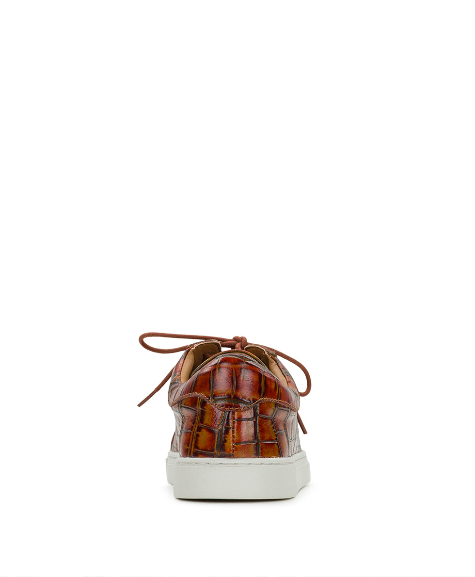 Female - Uma Sneaker - Vintage Distressed Croc Leather ‑ Autumn - by Patricia Nash - View 4 of 6