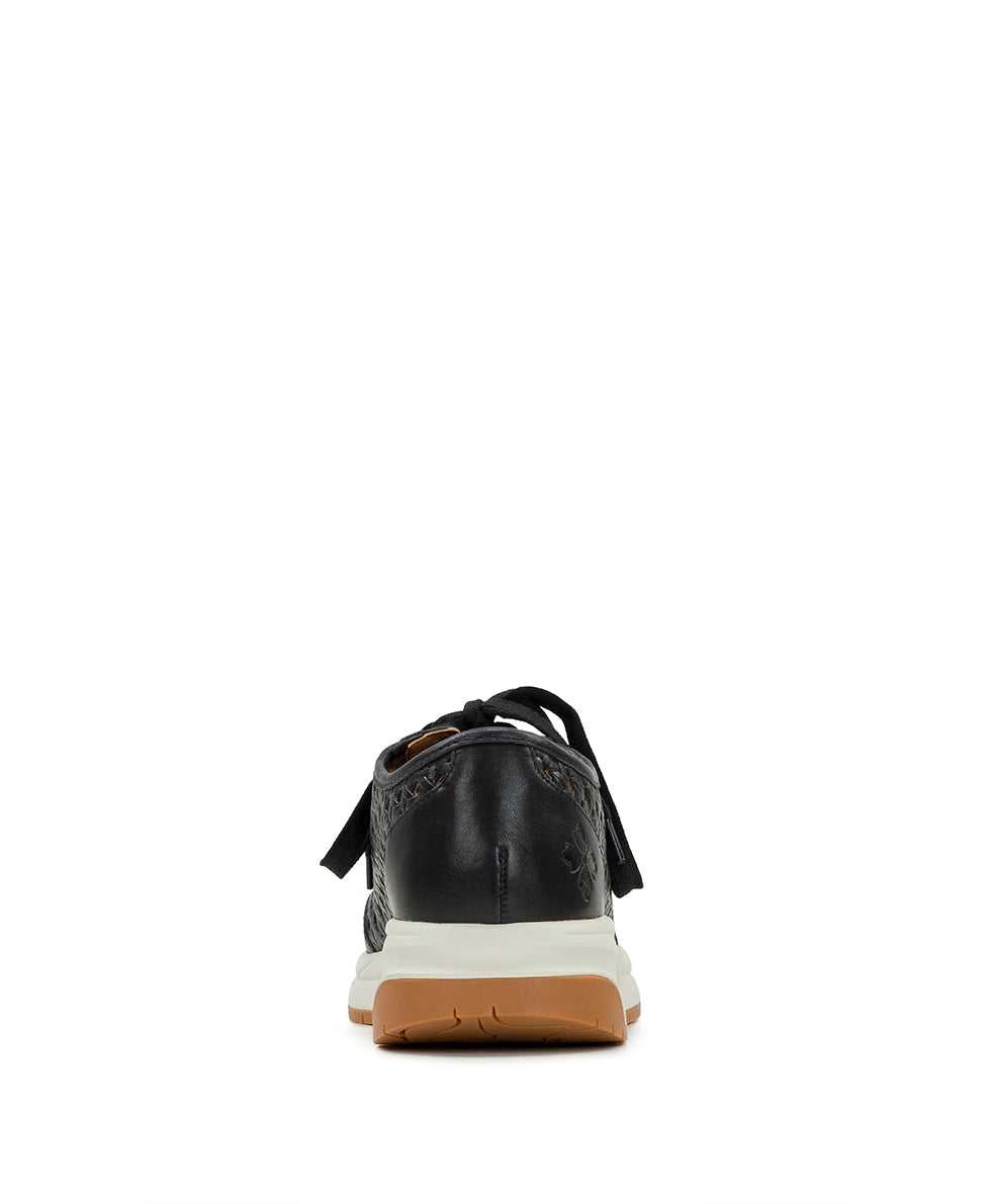 Milla Perforated Sneaker - Perforated Leather — Black - by Patricia Nash - View 4 of 6