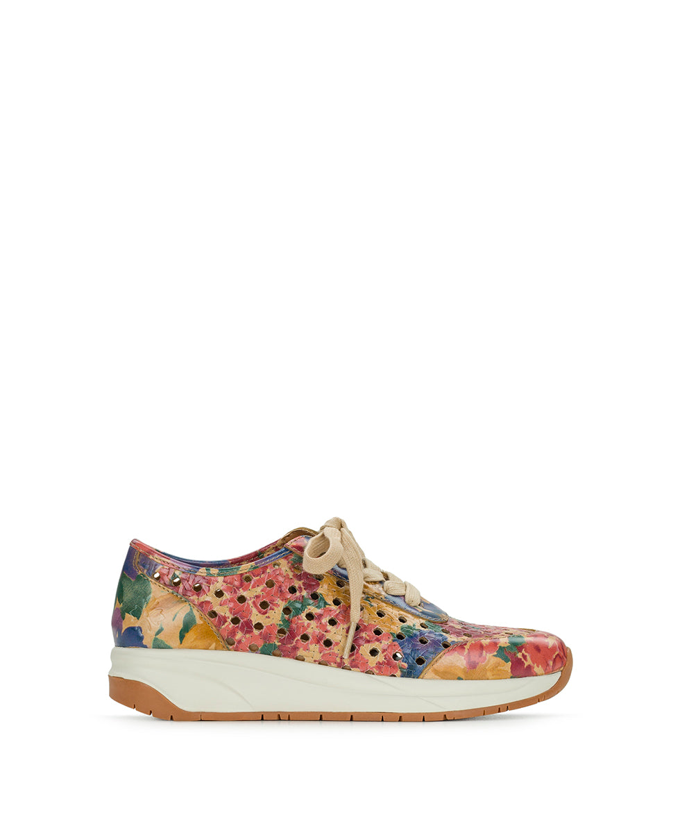 Milla Perforated Sneaker – Perforated Leather - French Hydrangeas