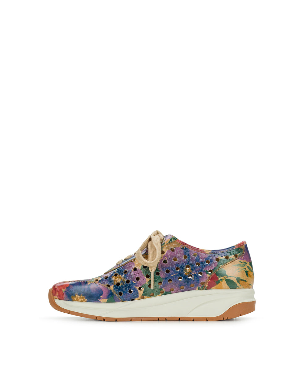 Female - Milla Perforated Sneaker – Perforated Leather - French Hydrangeas - by Patricia Nash - View 3 of 6
