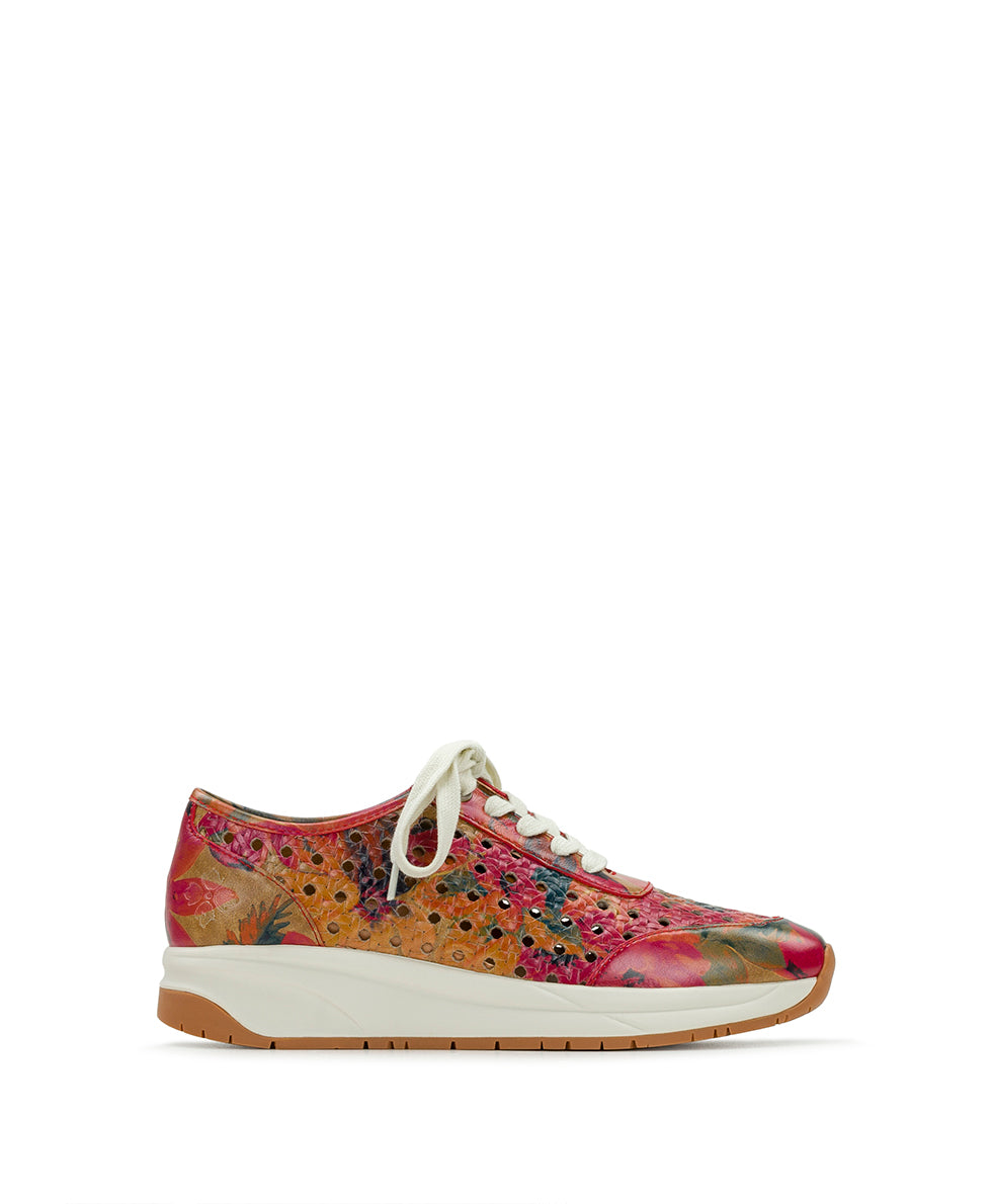 Milla Perforated Sneaker - Perforated Leather — Spring Multi