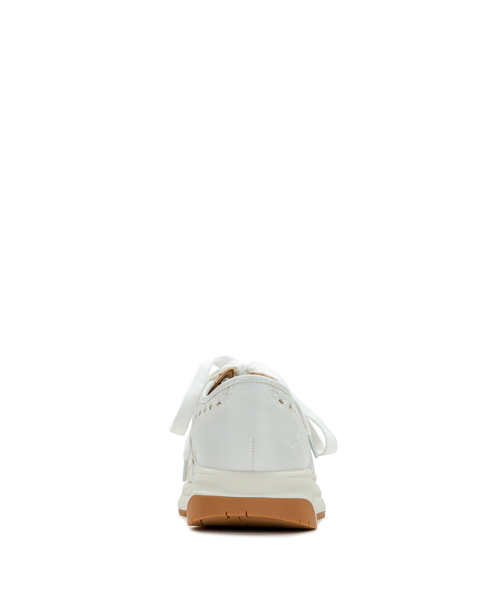 Milla Perforated Sneaker - Perforated Leather — White - by Patricia Nash - View 4 of 6