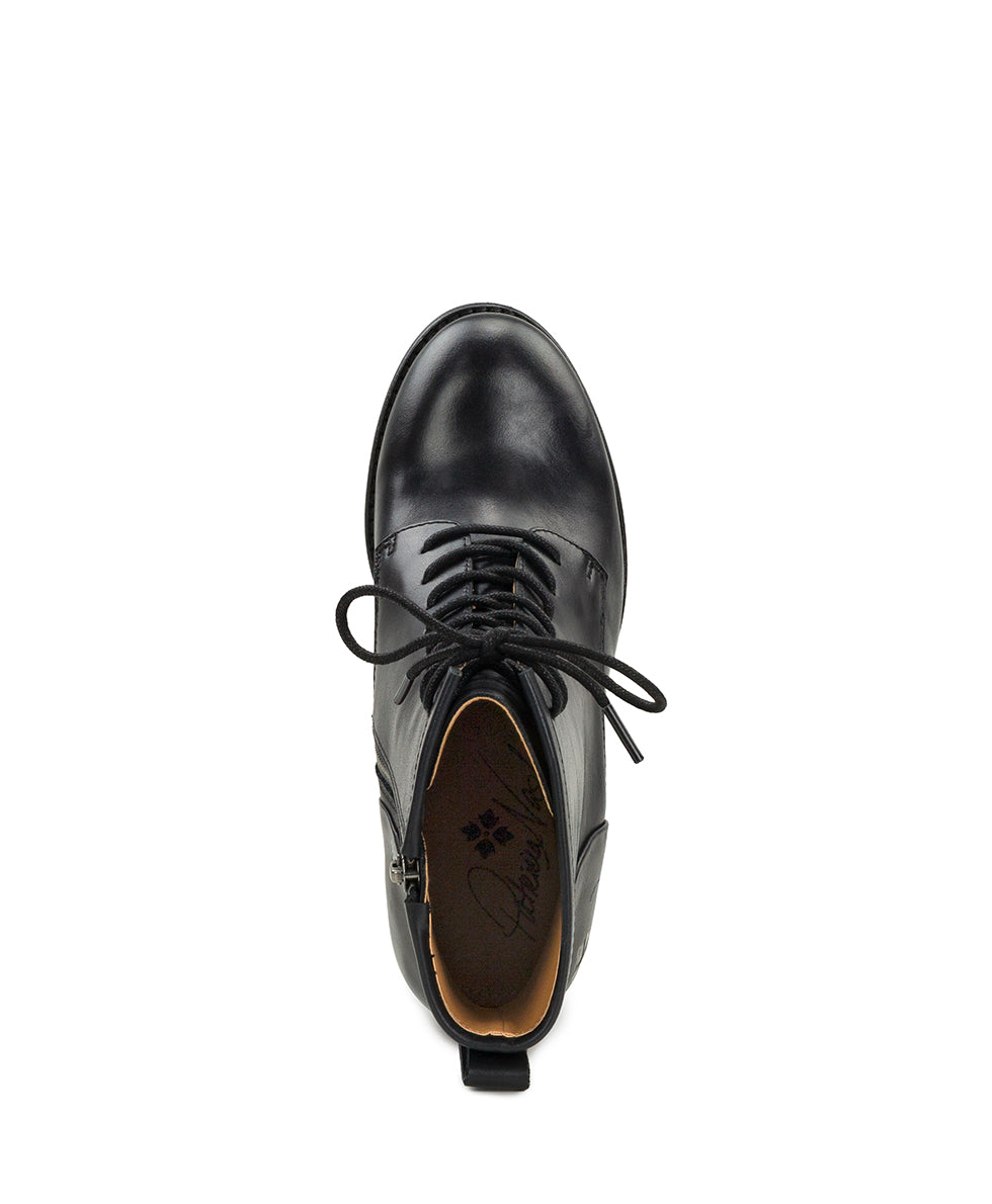 Female - Sicily Boot, Black - Burnished Leather - by Patricia Nash - View 5 of 6