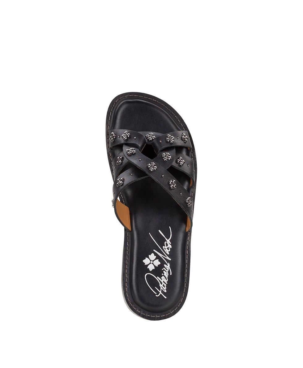 Female - Felicita Sandal - Floret Studded - Black - by Patricia Nash - View 5 of 6