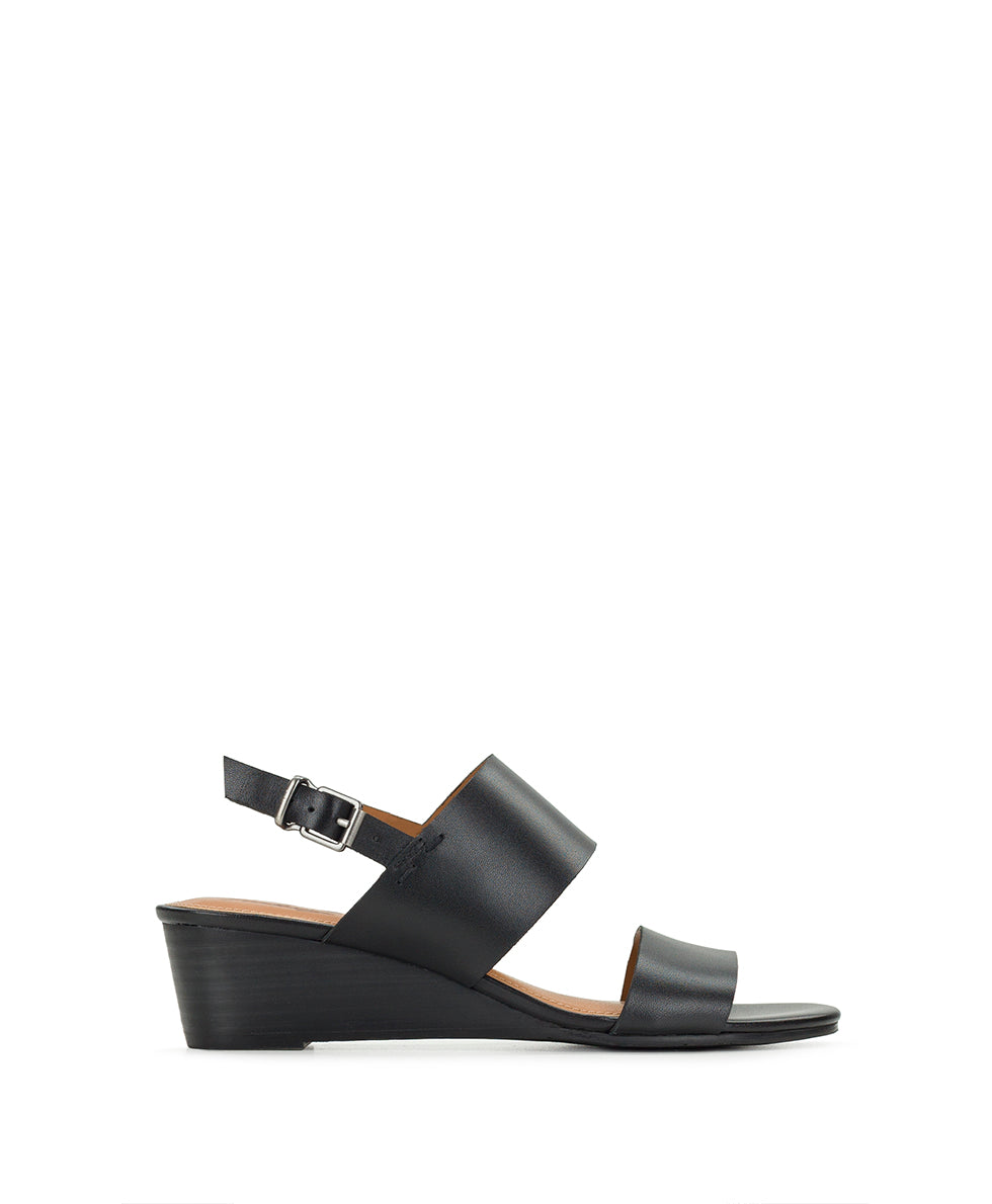 Female - Mirella Wedge - Leather - Black - by Patricia Nash - View 2 of 6