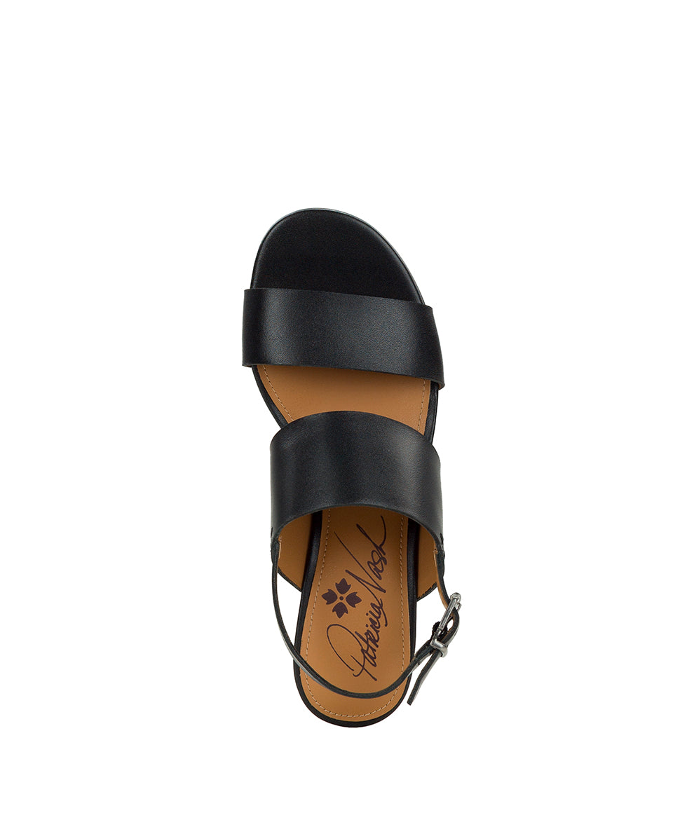 Female - Mirella Wedge - Leather - Black - by Patricia Nash - View 5 of 6