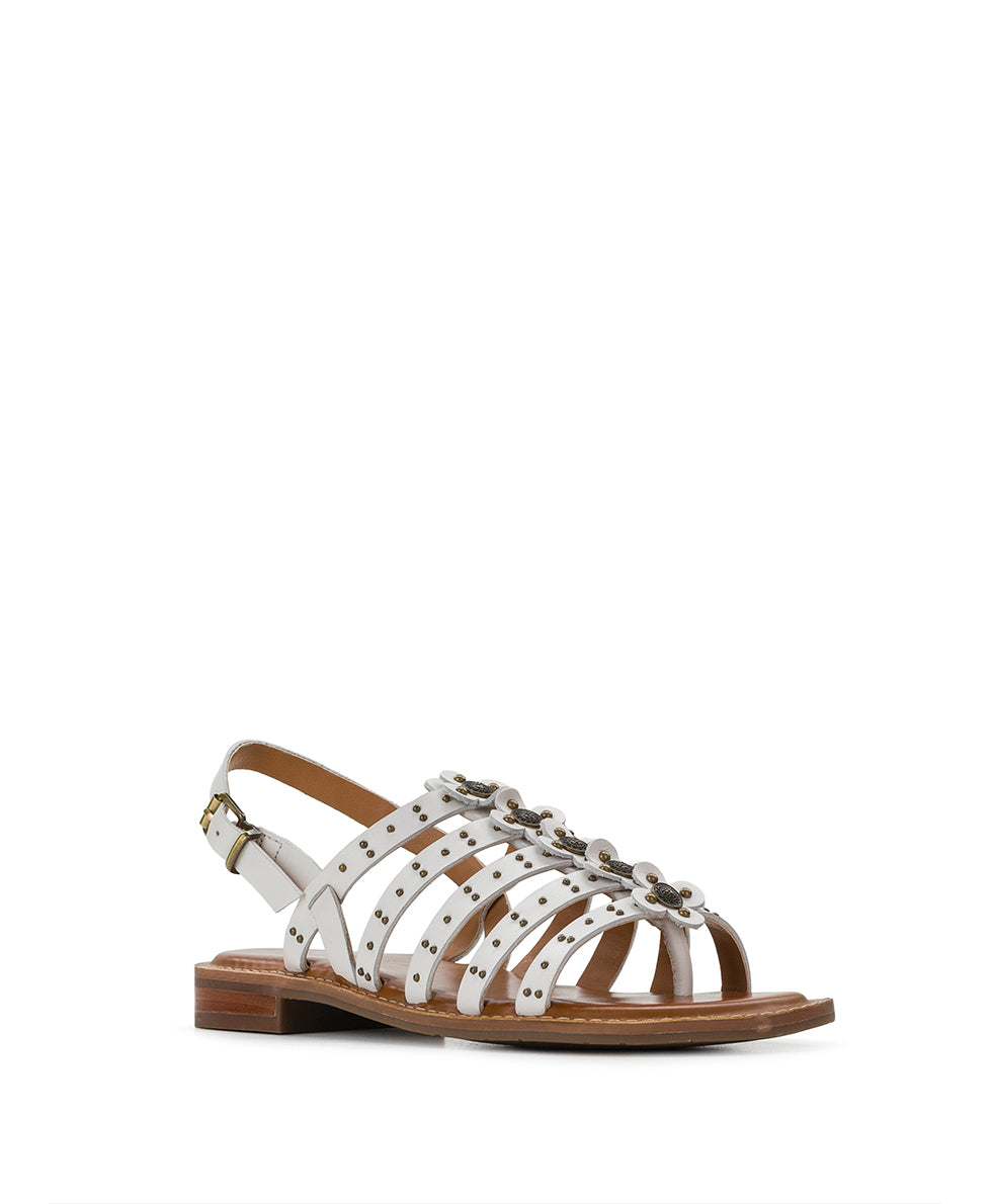 Female - Erba Sandals - Studded - Chalk White - by Patricia Nash - View 1 of 7
