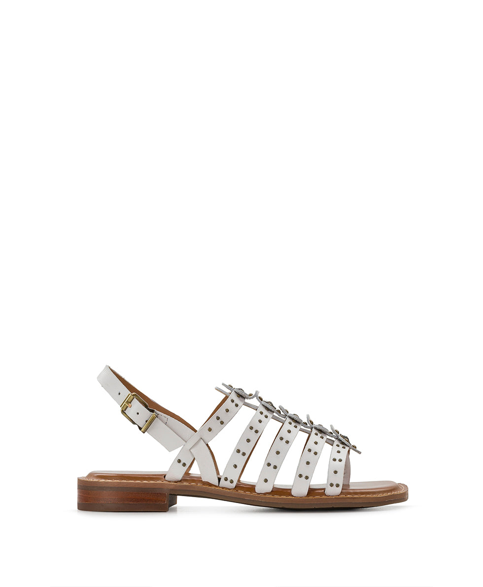 Female - Erba Sandals - Studded - Chalk White - by Patricia Nash - View 2 of 7