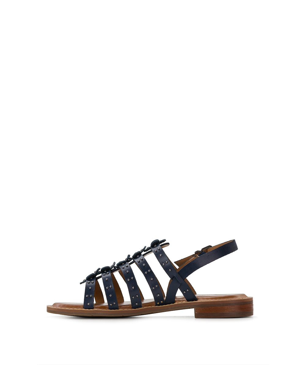 Female - Erba Sandals - Studded - Denim Blue - by Patricia Nash - View 3 of 6