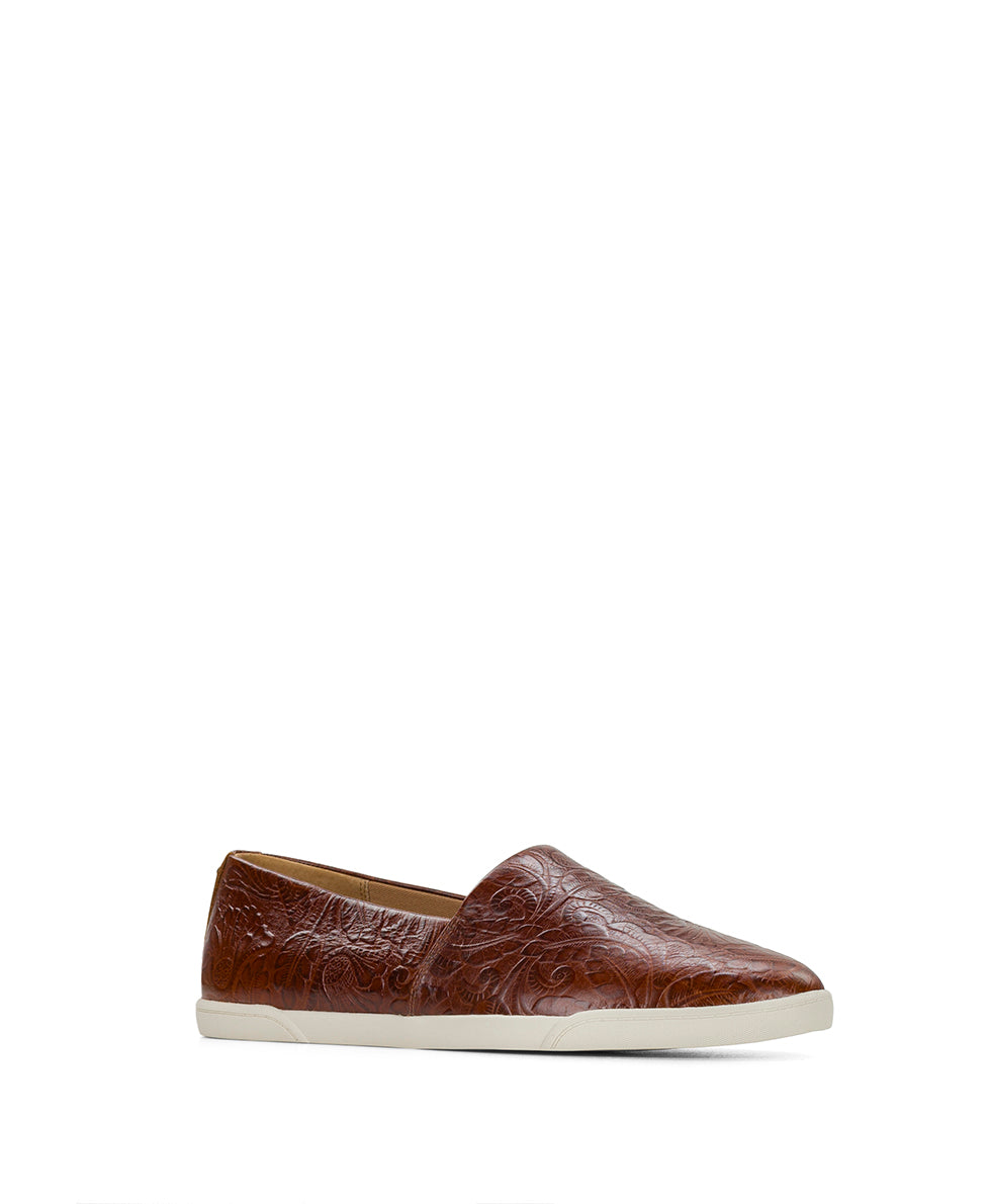 Female - Lola Sneaker | Tooled | Cognac - by Patricia Nash - View 1 of 6