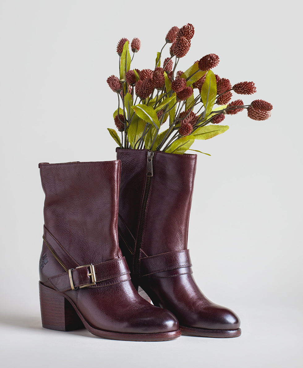 Female - Lombardy Boot | Wine - by Patricia Nash - View 2 of 10
