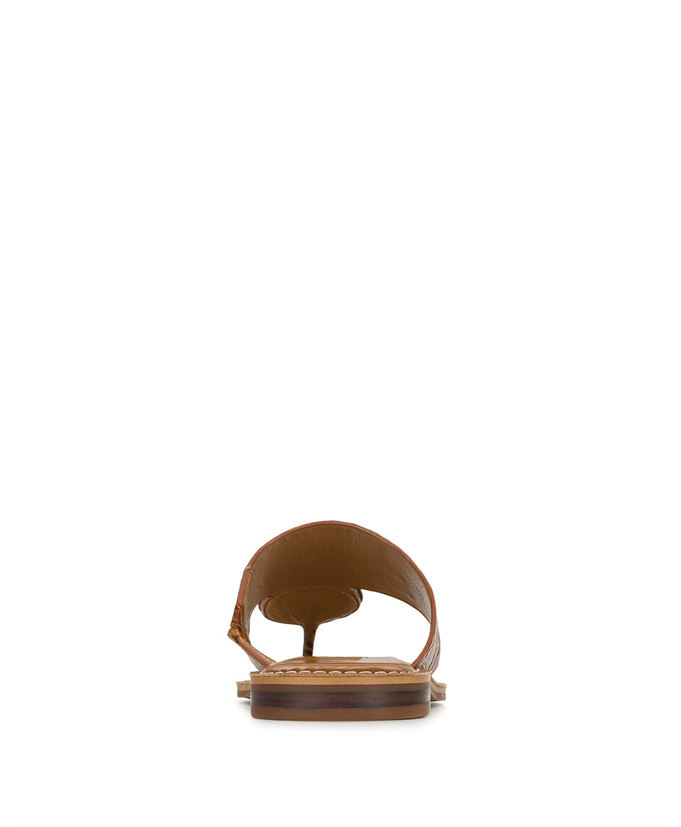 Female - Niki Compass Medallion Sandal - Brazilian Supple Tooled - Light Tan - by Patricia Nash - View 4 of 6