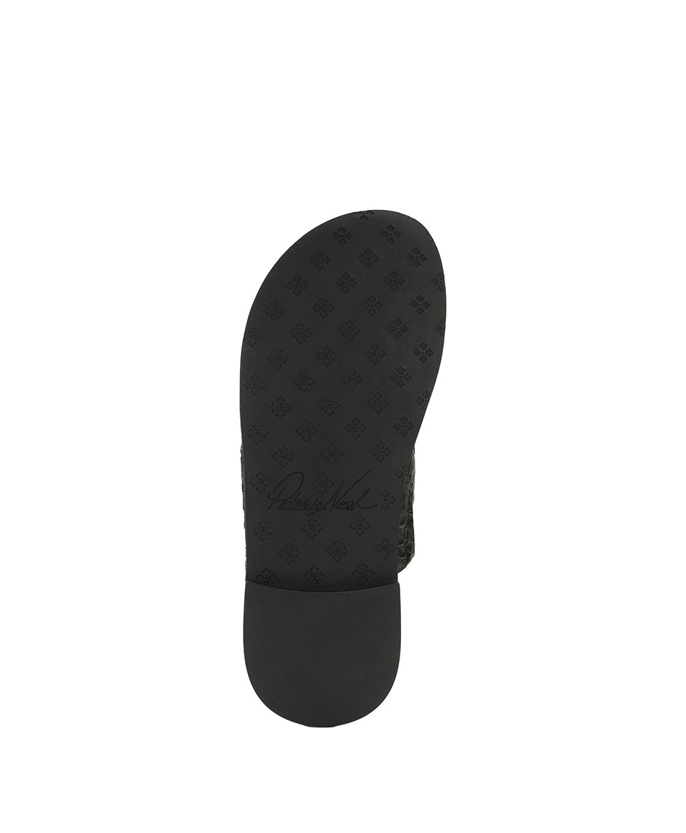 Female - Niki Compass Medallion Sandal - Brazilian Supple Tooled - Black - by Patricia Nash - View 6 of 6