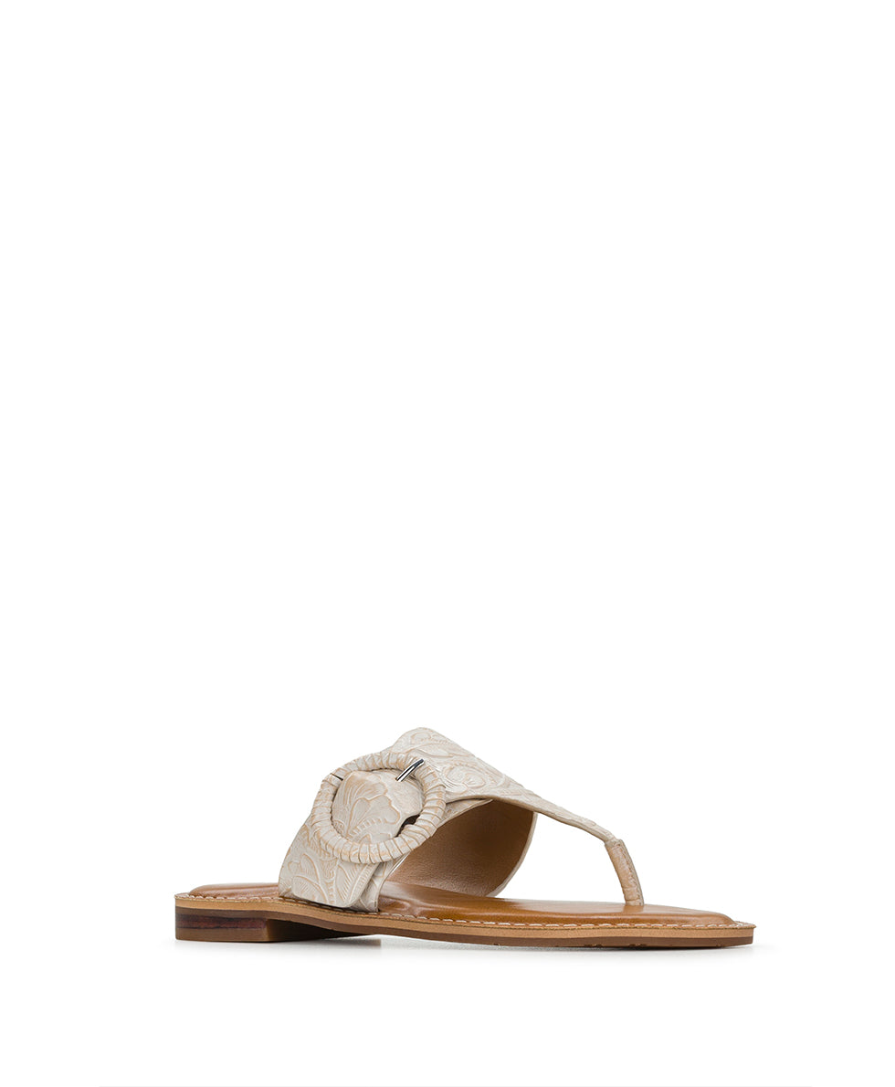 Female - Fulvia Sandal - Tooled - Chalk White - by Patricia Nash - View 1 of 6