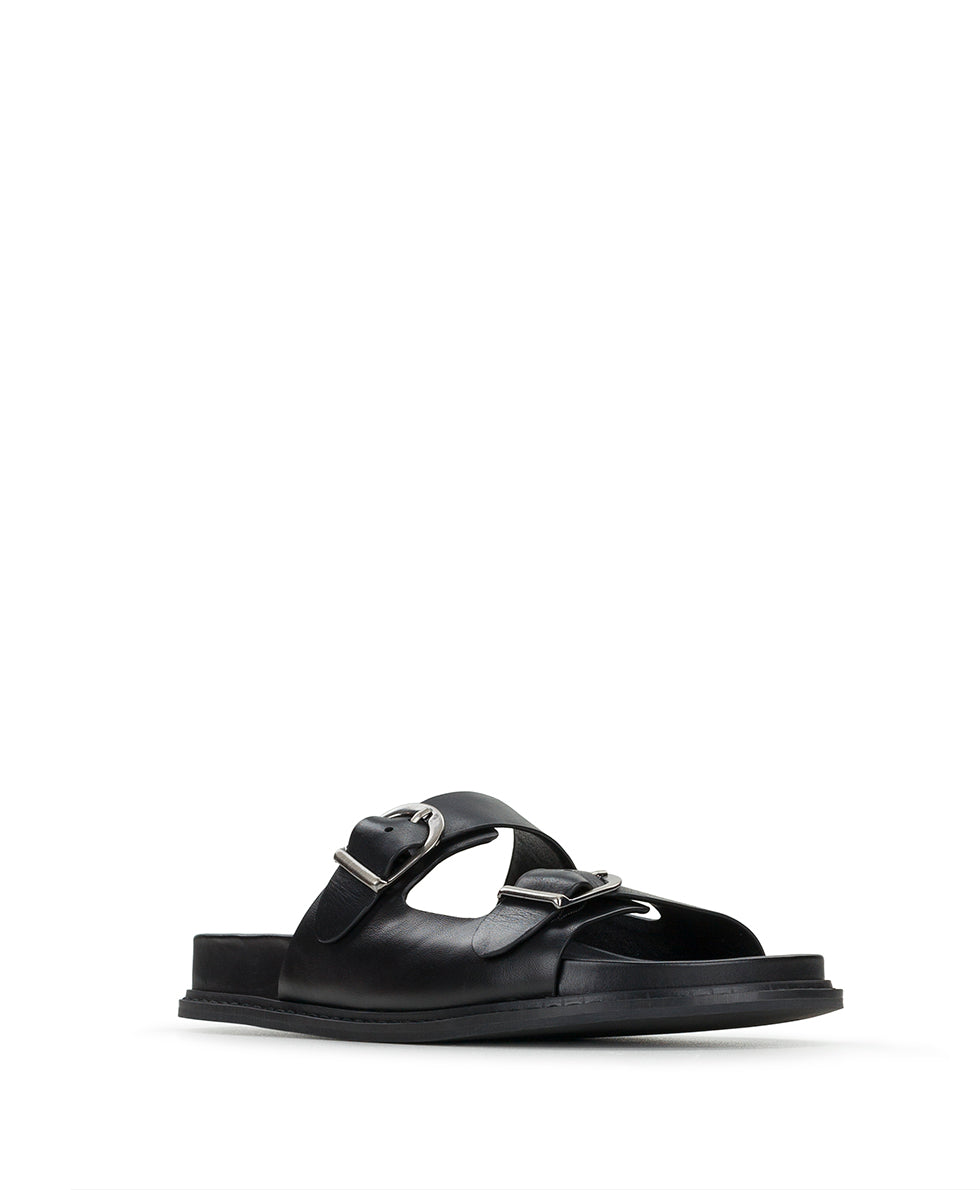 Female - Noa Flat Sandal - Black - by Patricia Nash - View 1 of 6