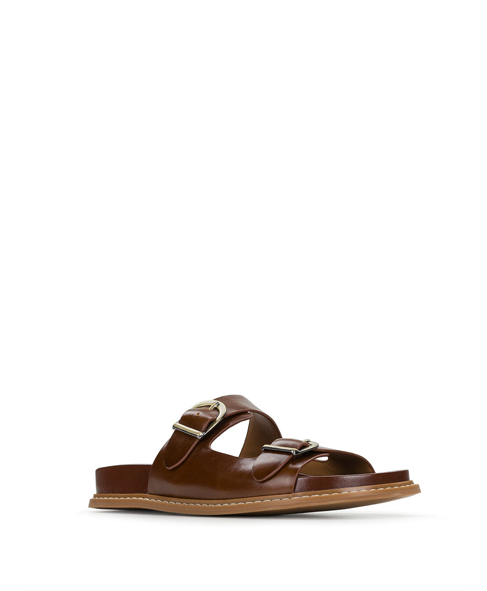 Female - Noa Flat Sandal - Cognac - by Patricia Nash - View 1 of 6