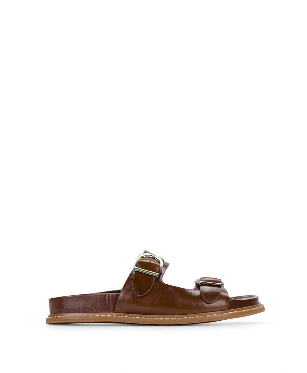 Female - Noa Flat Sandal - Cognac - by Patricia Nash - View 2 of 6