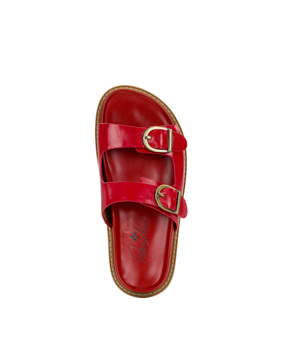 Female - Noa Flat Sandal - Strawberry - by Patricia Nash - View 5 of 6
