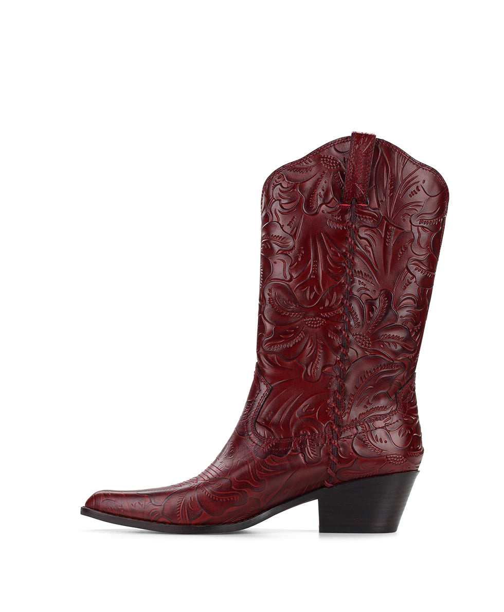 Female - Bergamo Boot | Red - by Patricia Nash - View 3 of 6