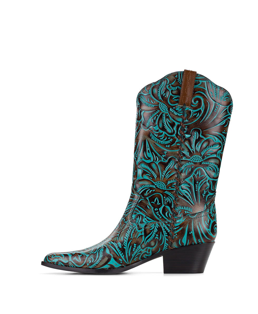 Female - Bergamo Boot | Turquoise - by Patricia Nash - View 3 of 6